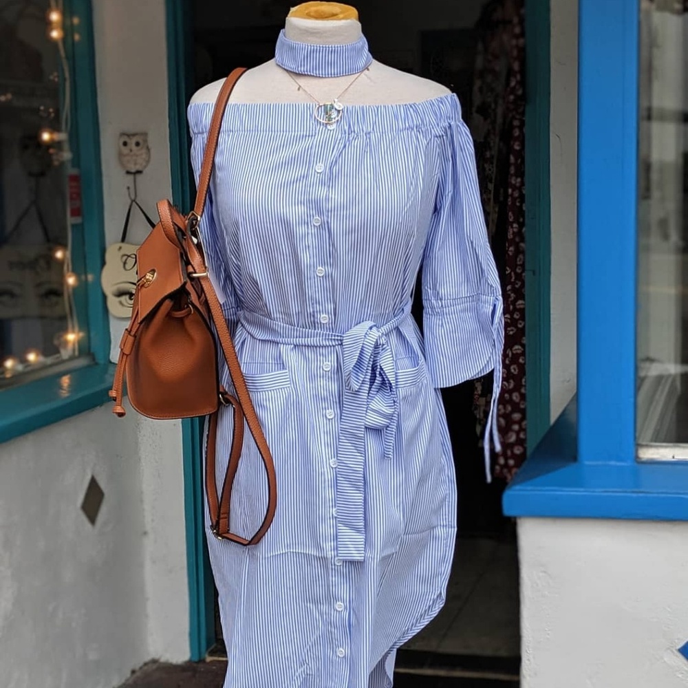 pin stripe dress